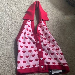 Heart halterneck top